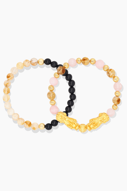 Scorpio Zodiac Energy Bracelet With REAL Gold - Eat.Read.Love.