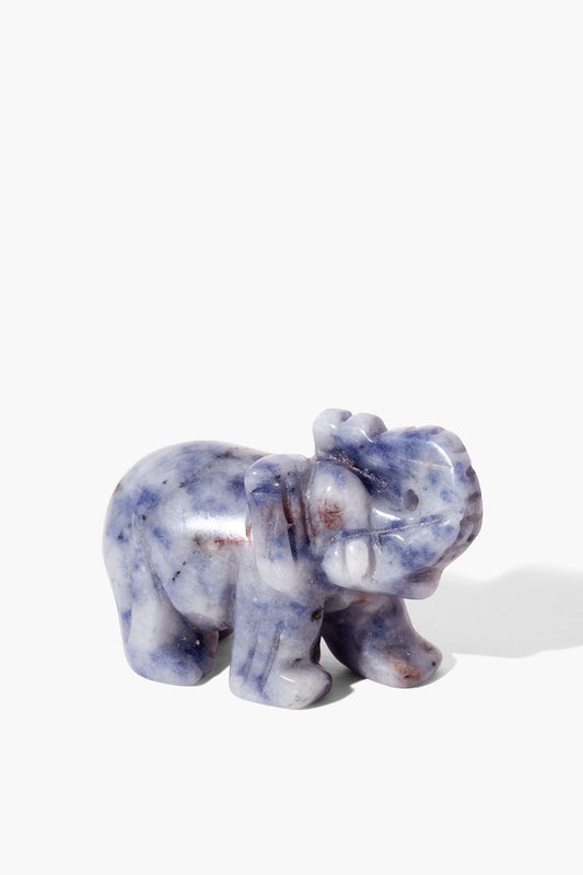 Sodalite Crystal Lucky Elephant - Eat.Read.Love.