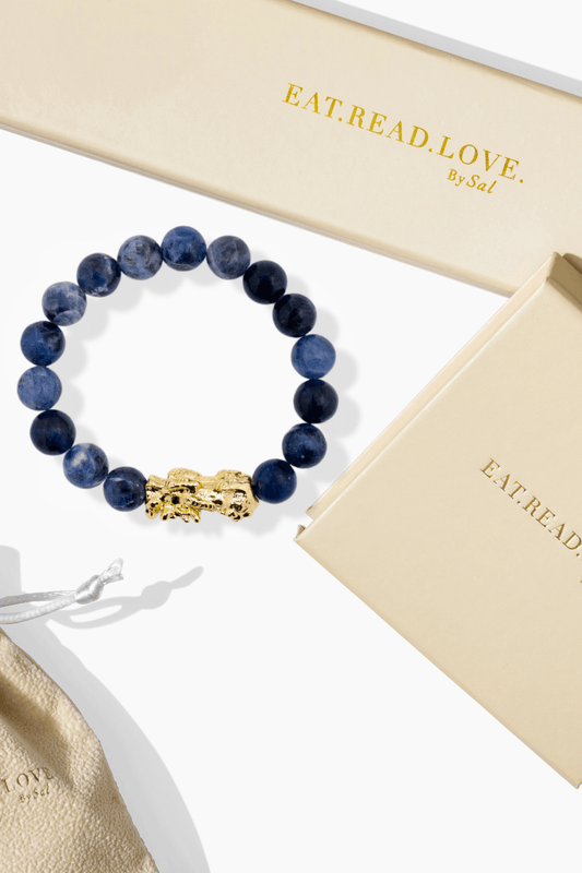 Sodalite Pixiu Feng Shui Bracelet - Eat.Read.Love.