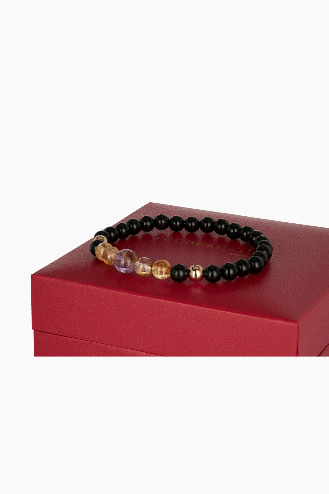 Spiritual Super Seven Crystal Real Gold Beads Bracelet - Eat.Read.Love.