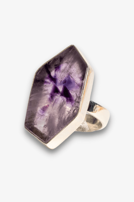 Star Amethyst Sterling Silver Ring - Eat.Read.Love.