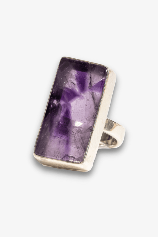 Star Amethyst Sterling Silver Ring - Eat.Read.Love.