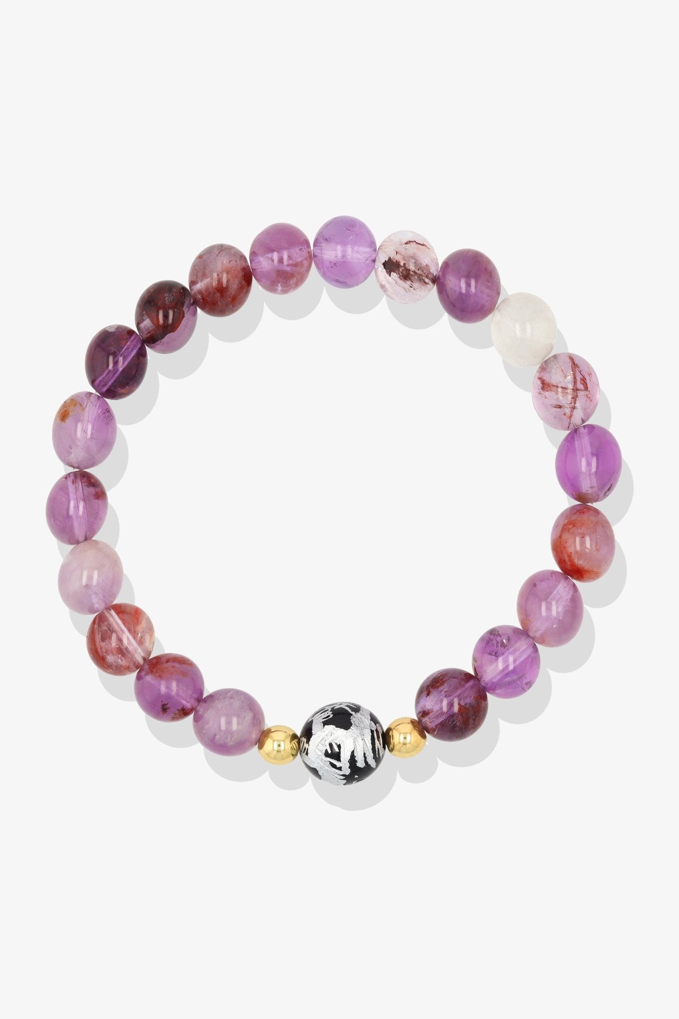 Super Seven Amethyst Feng Shui Dragon Lucky Bracelet - Eat.Read.Love.