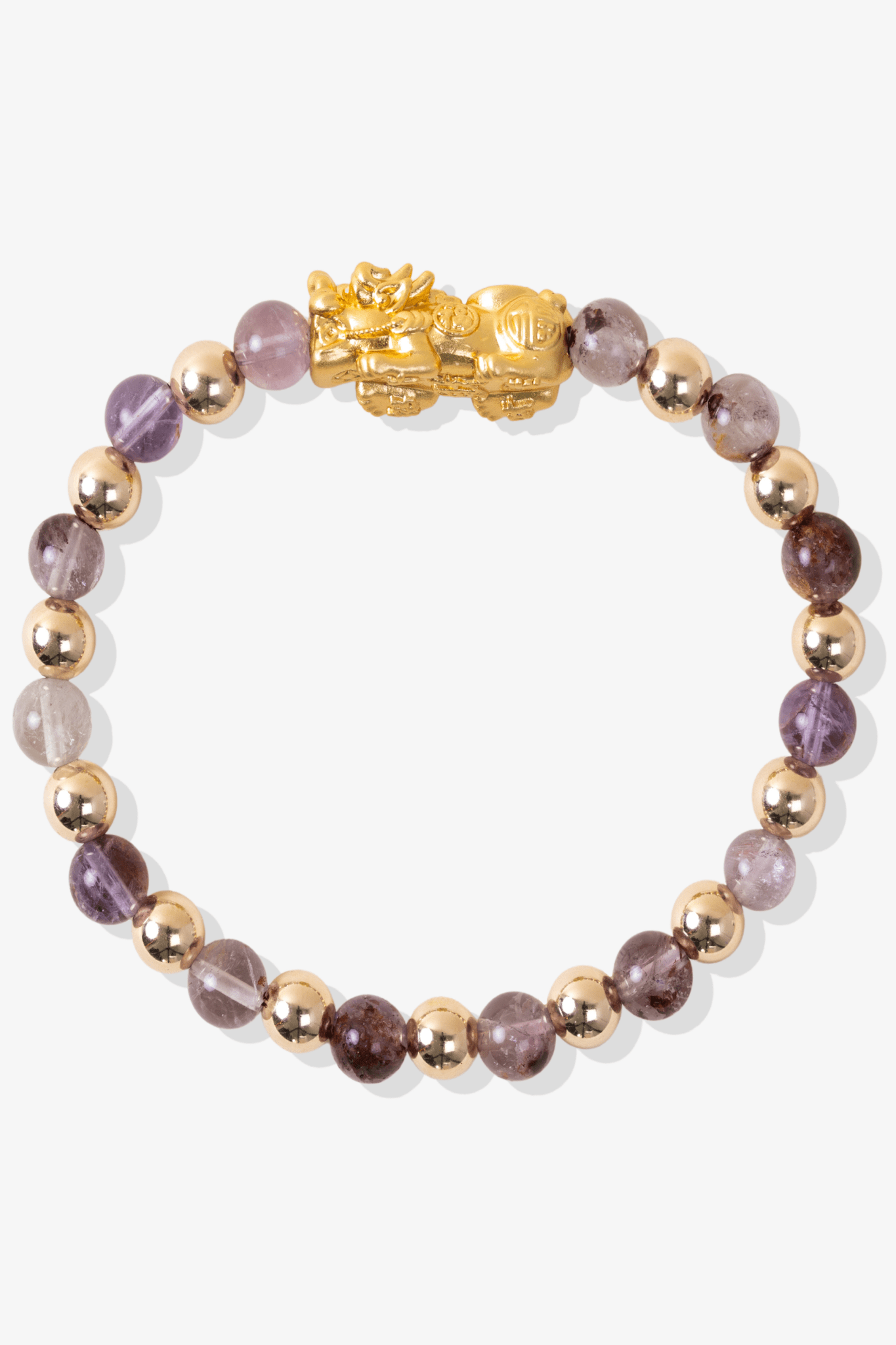 Super Seven Infinite Fortune 18k Gold Vermei Pixiu Feng Shui Bracelet - Eat.Read.Love.