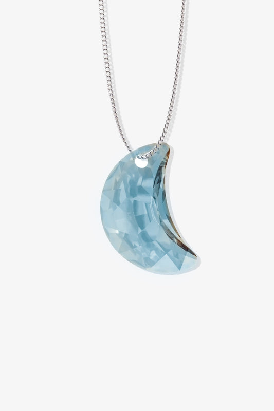 Swarovski Crystal Blue Moon Necklace - Eat.Read.Love.