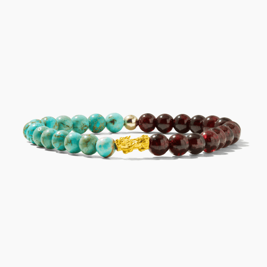 Tanzanite and Lapis Lazuli Eclipse 18k Pixiu Bracelet - Luck - Eat.Read.Love.