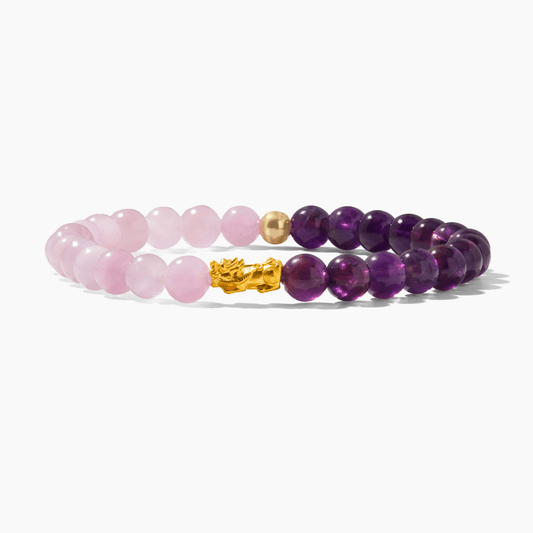 Tanzanite and Lapis Lazuli Eclipse 18k Pixiu Bracelet - Luck - Eat.Read.Love.