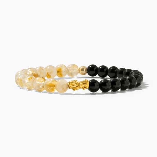 Tanzanite and Lapis Lazuli Eclipse 18k Pixiu Bracelet - Luck - Eat.Read.Love.