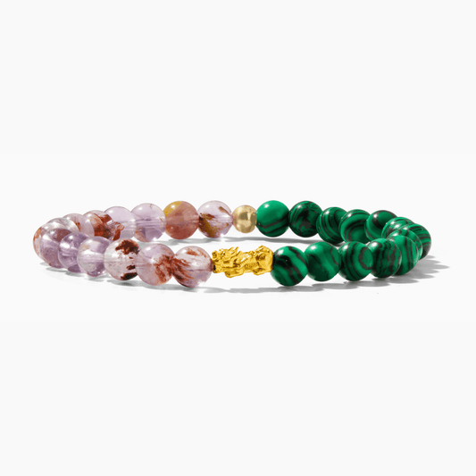 Tanzanite and Lapis Lazuli Eclipse 18k Pixiu Bracelet - Luck - Eat.Read.Love.
