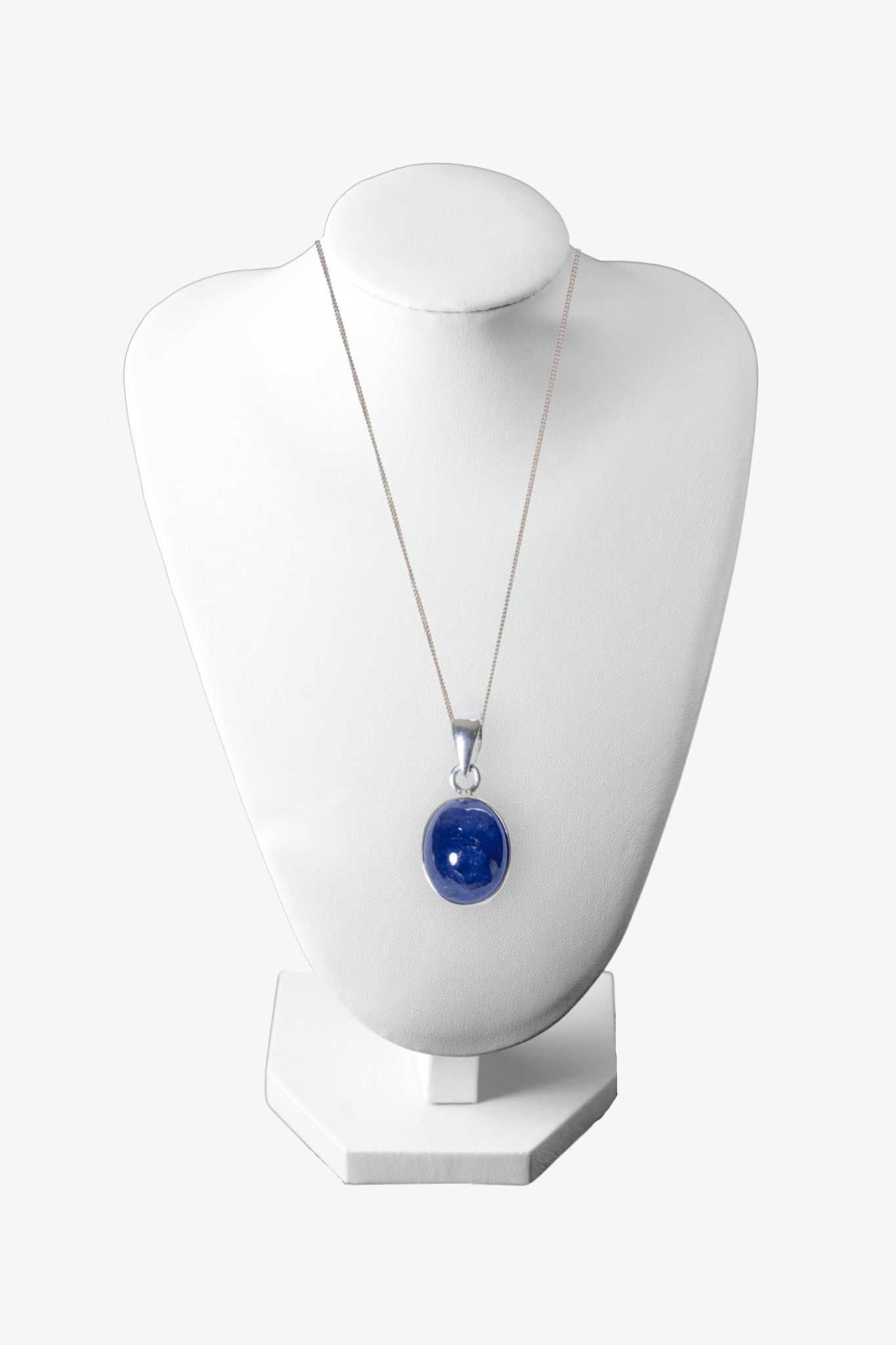 Tanzanite Oval Necklace Rare Pendant Sterling Silver - Eat.Read.Love.