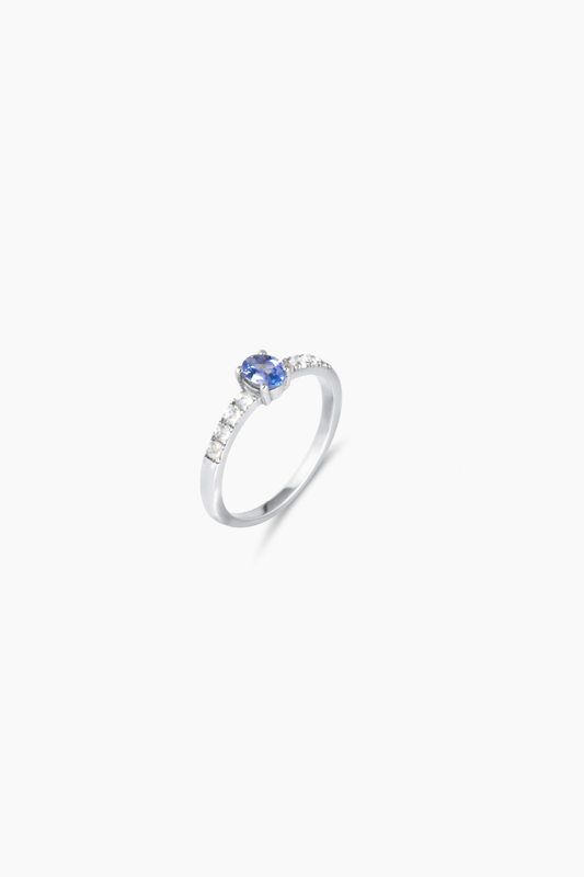 Tanzanite Sterling Silver Ring - Eat.Read.Love.