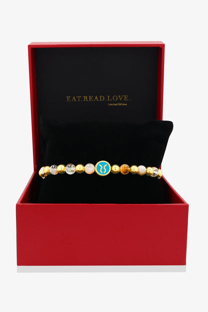 Taurus - Citrine Zodiac Gold Vermeil Bracelet - Eat.Read.Love.