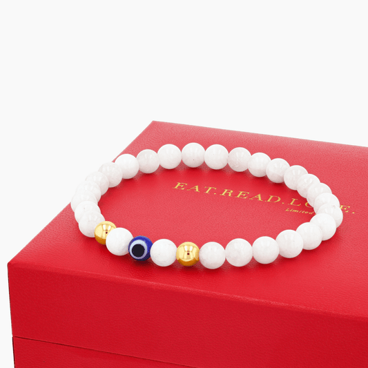 Taurus Zodiac Evil Eye Protection Bracelet - Eat.Read.Love.