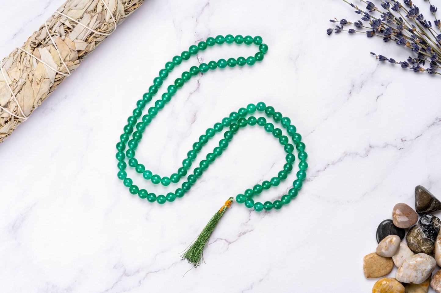 The Abundantly Lucky Green Jade Mala - Eat.Read.Love.