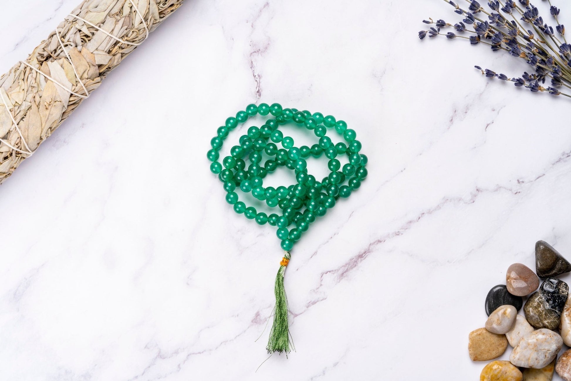 The Abundantly Lucky Green Jade Mala - Eat.Read.Love.