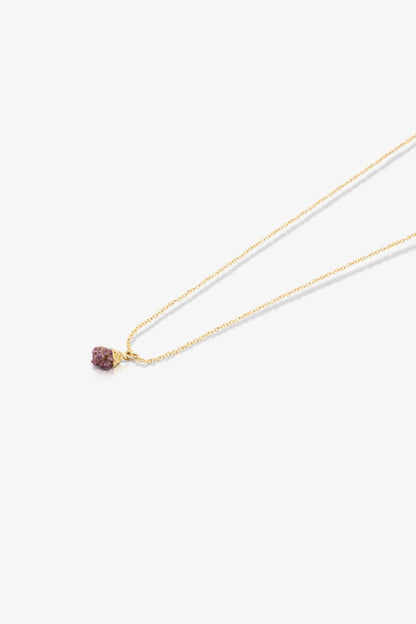 The Cancer's Radiant Ruby Birthstone With 14k Gold Necklace - Eat.Read.Love.