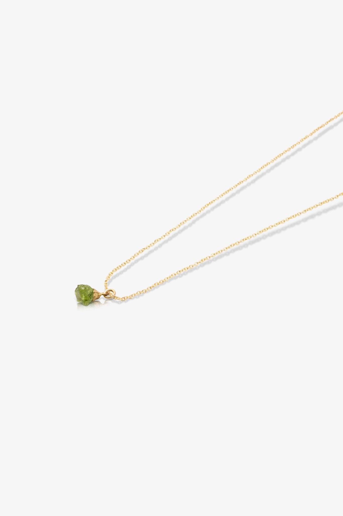 The Leo's Powerful Peridot Birthstone With 14k Gold Necklace - Eat.Read.Love.