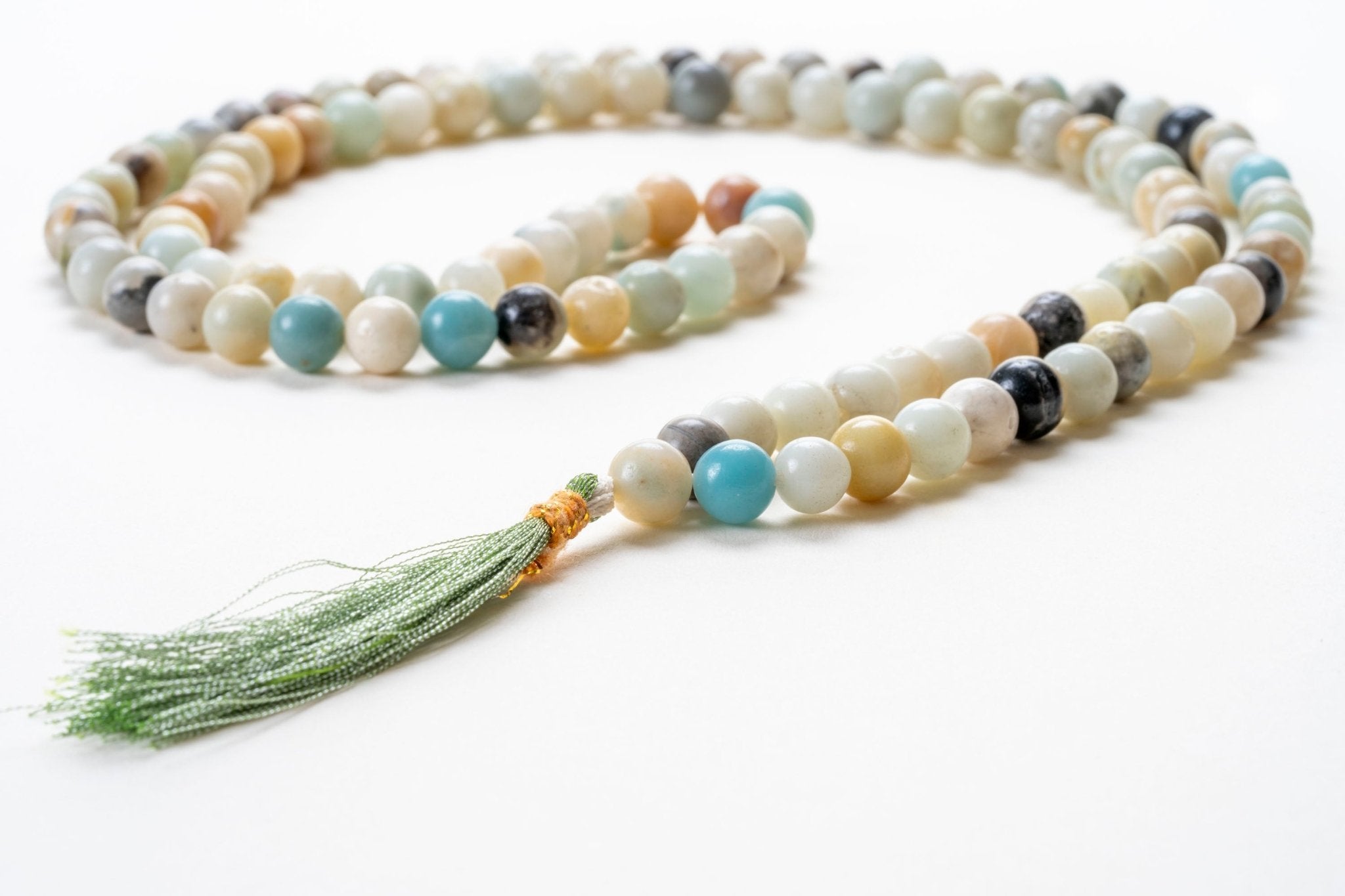 The Tranquil Creative Amazonite Mala - Eat.Read.Love.