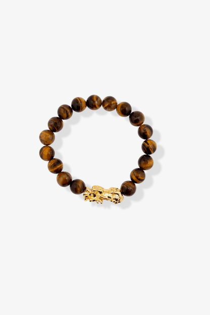 Tiger’s Eye Pixiu Feng Shui Bracelet - Eat.Read.Love.