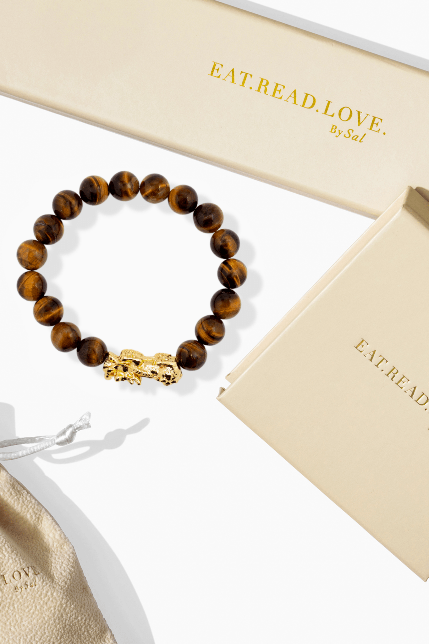 Tiger’s Eye Pixiu Feng Shui Bracelet - Eat.Read.Love.