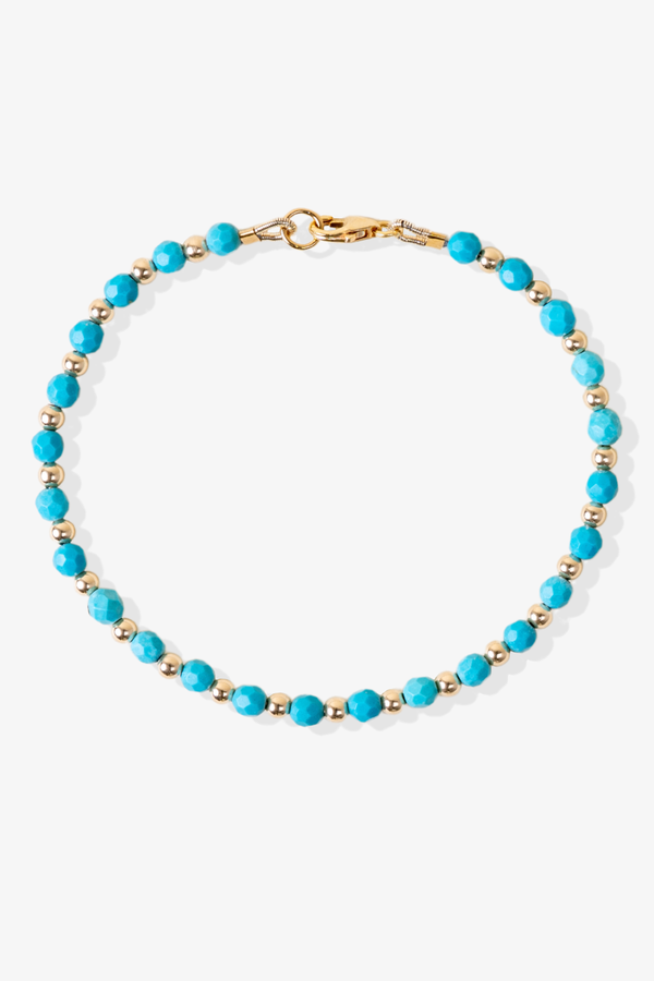 Truthfulness and Communication  - Turquoise with Gold Vermeil Bracelet