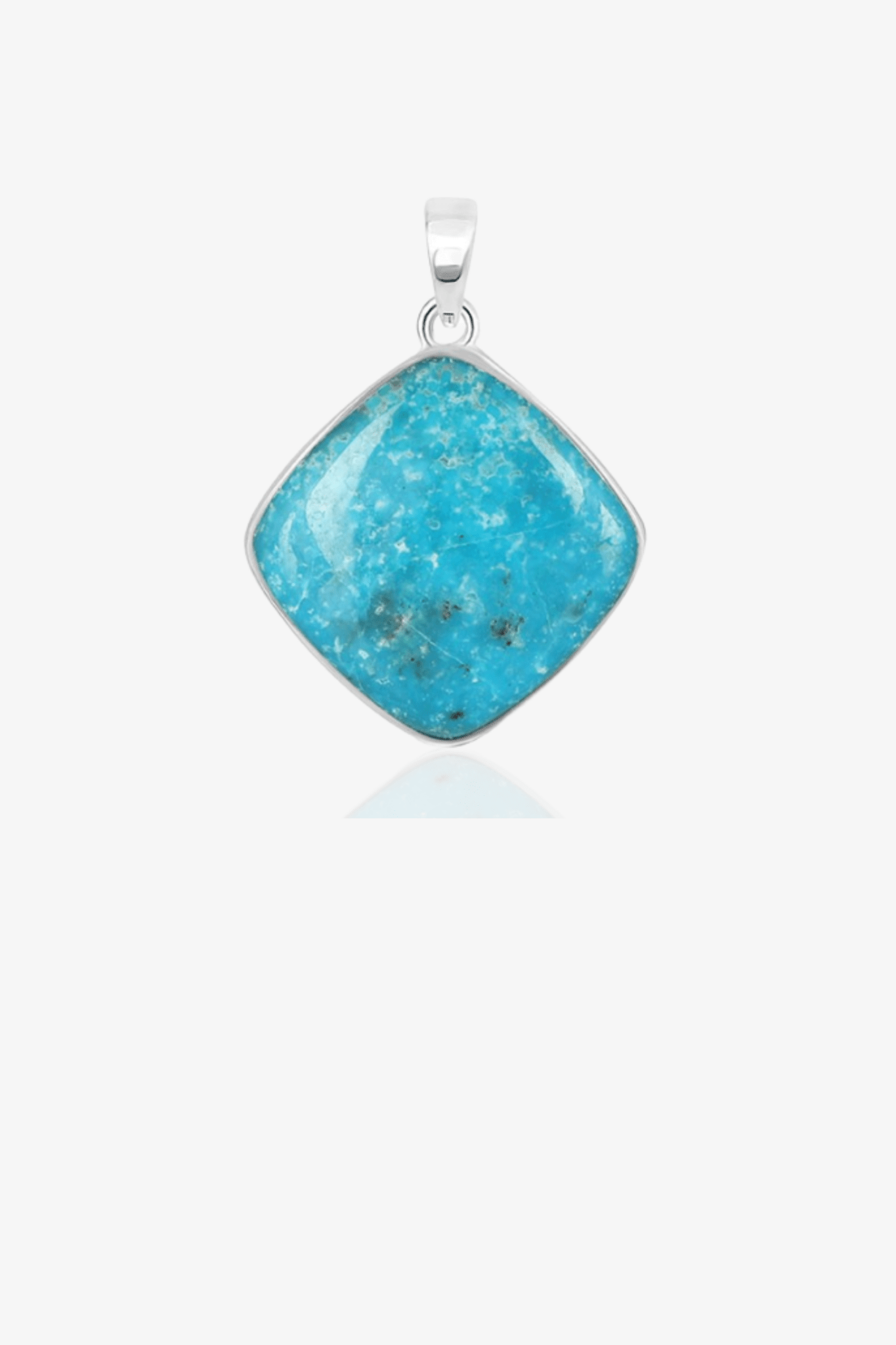 Turquoise Crystal Pendant - Eat.Read.Love.