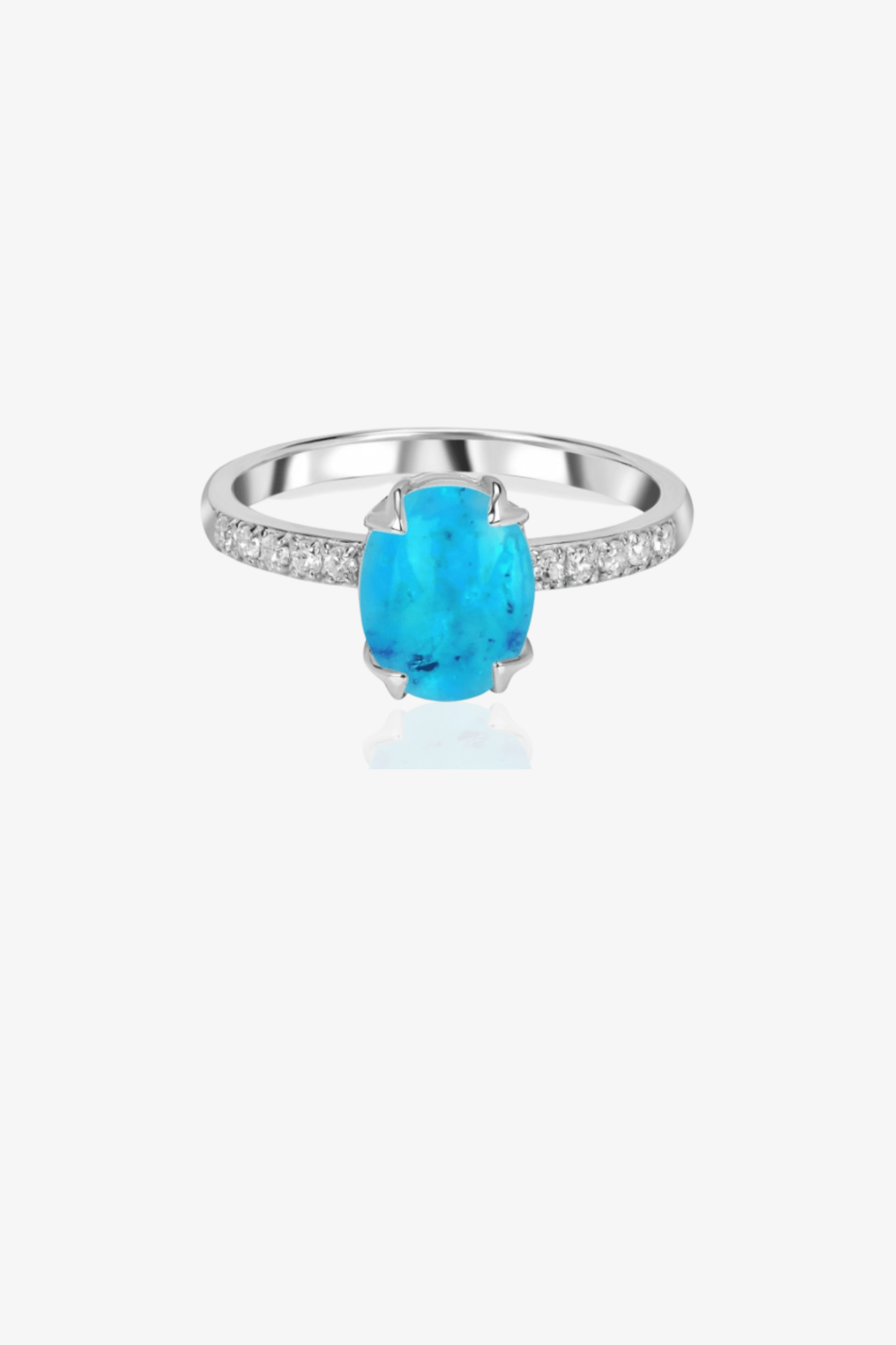 Turquoise Crystal Ring - Eat.Read.Love.