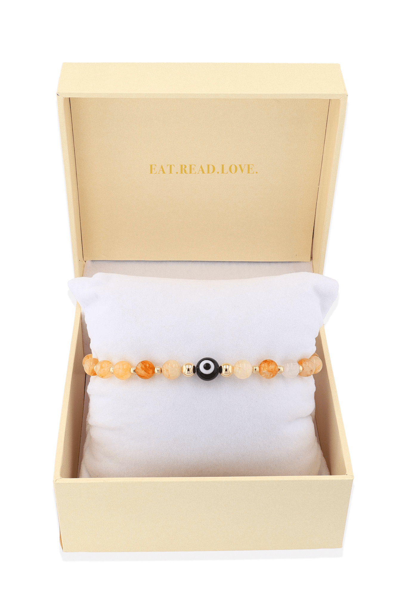 Ultimate Citrine Evil Eye Gold Vermeil Bracelet - Eat.Read.Love.