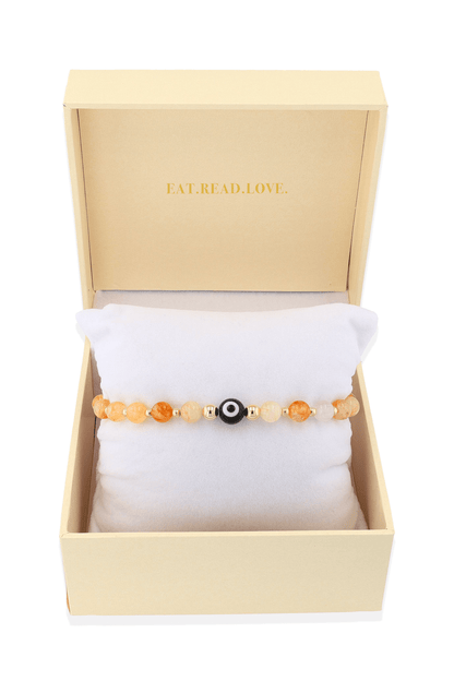 Ultimate Citrine Evil Eye Gold Vermeil Bracelet - Eat.Read.Love.