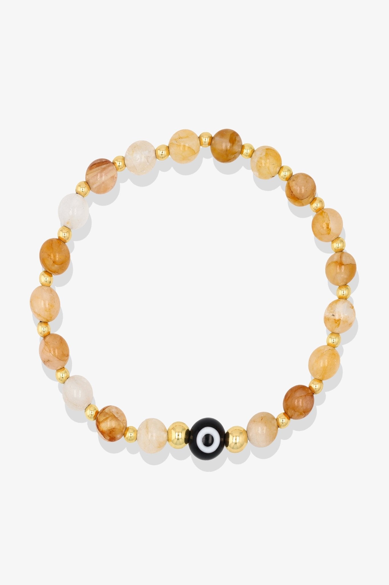 Ultimate Citrine Evil Eye Gold Vermeil Bracelet - Eat.Read.Love.