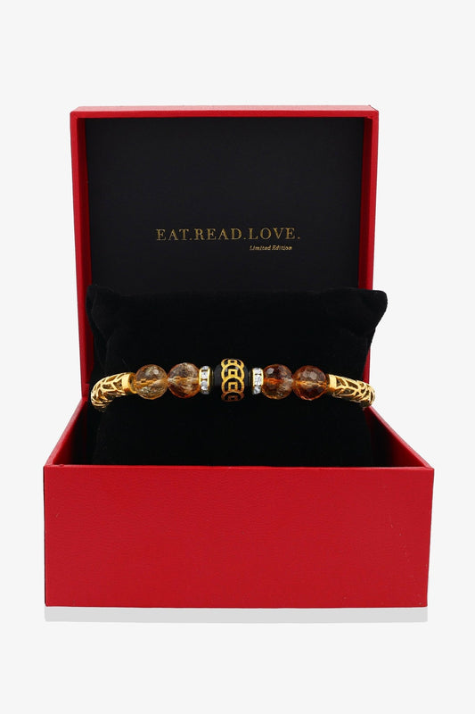 Ultimate Coins Black Obsidian Gold Vermeil Bracelet - Eat.Read.Love.