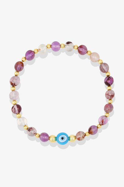 Ultimate Super Seven Evil Eye Gold Vermeil Bracelet - Eat.Read.Love.