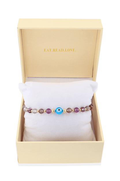 Ultimate Super Seven Evil Eye Gold Vermeil Bracelet - Eat.Read.Love.