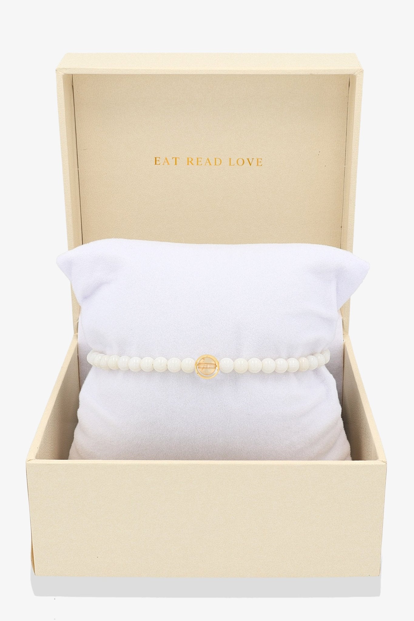 White Coral with Citrine Gold Vermeil Honor Bracelet - Eat.Read.Love.