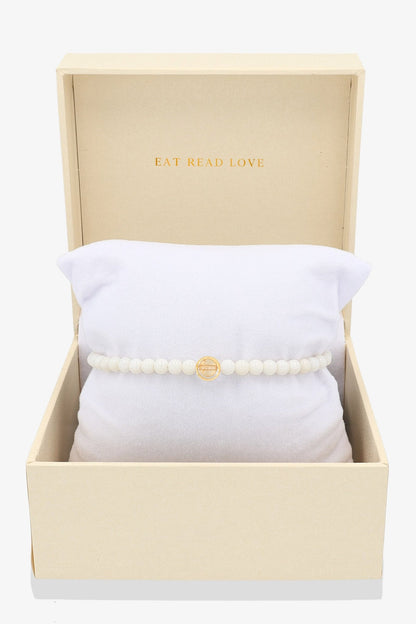 White Coral with Citrine Gold Vermeil Honor Bracelet - Eat.Read.Love.