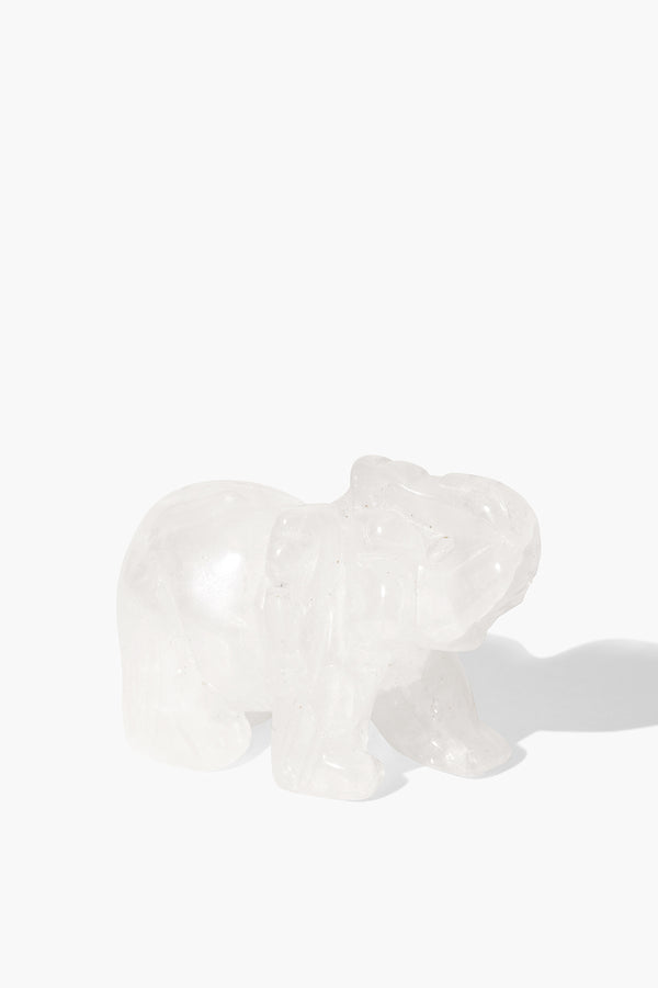 Clear Quartz Crystal Lucky Elephant