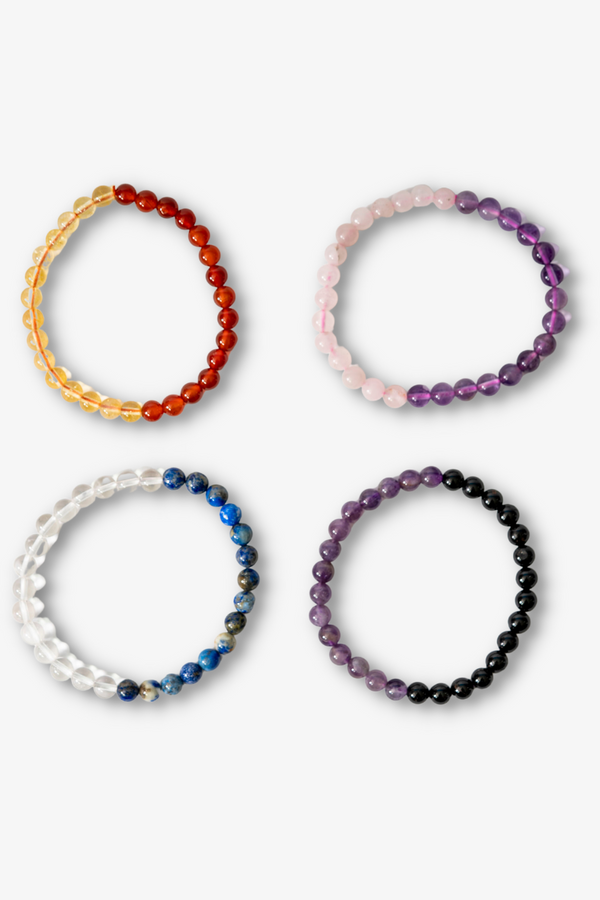 Lapis Lazuli and Clear Quartz - Meditation/Manifestation Intention Bracelet