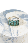 Blue Apatite Sterling Silver Ring