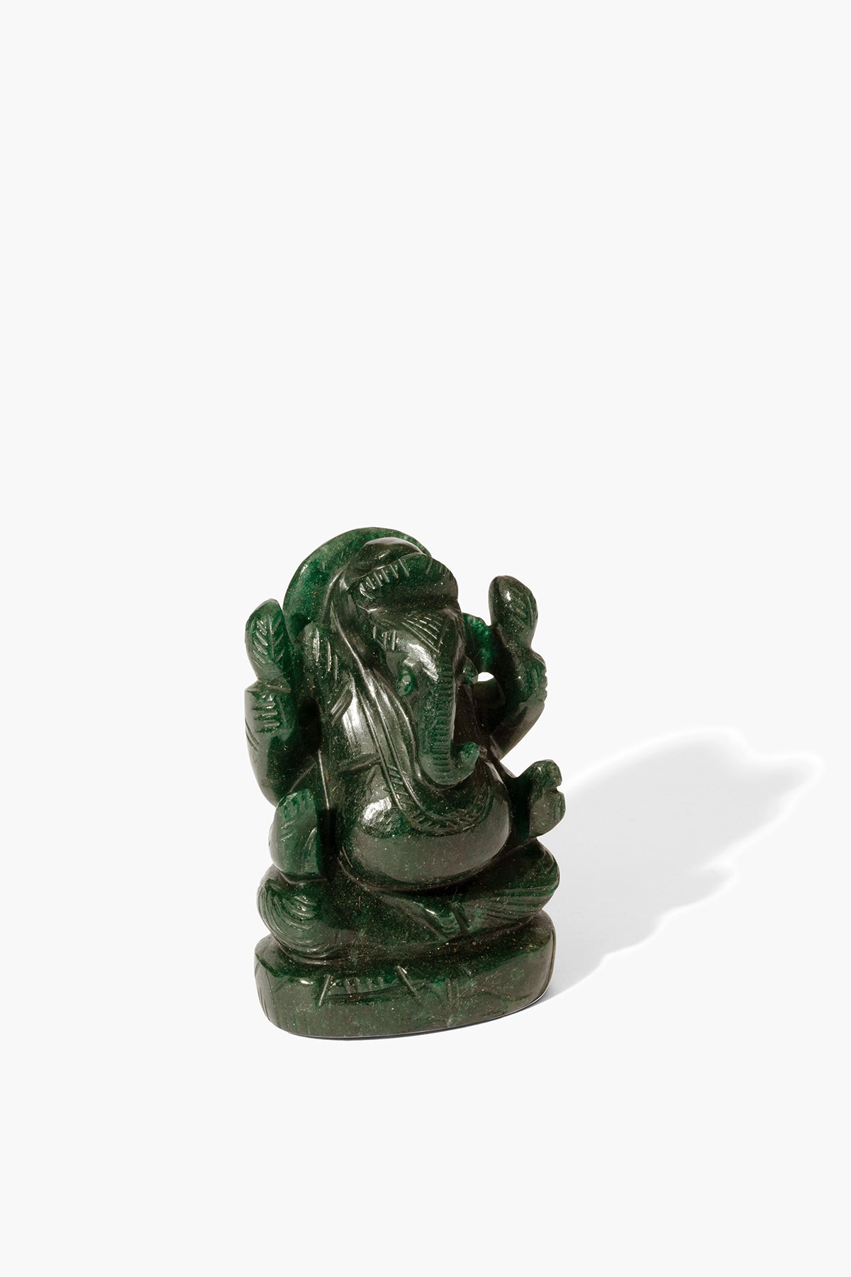 Nephrite Jade Ganesha Statue