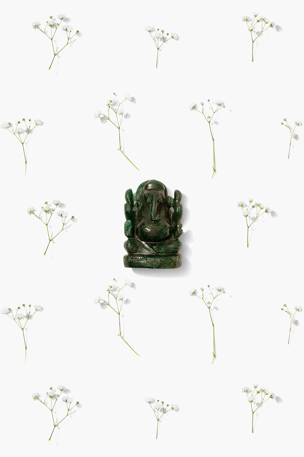 Nephrite Jade Ganesha Statue