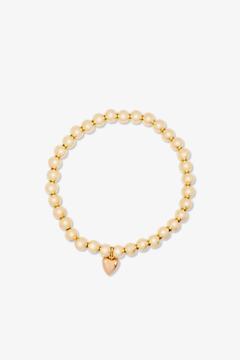 Highest Connection Gold Beaded Bracelet with REAL Gold