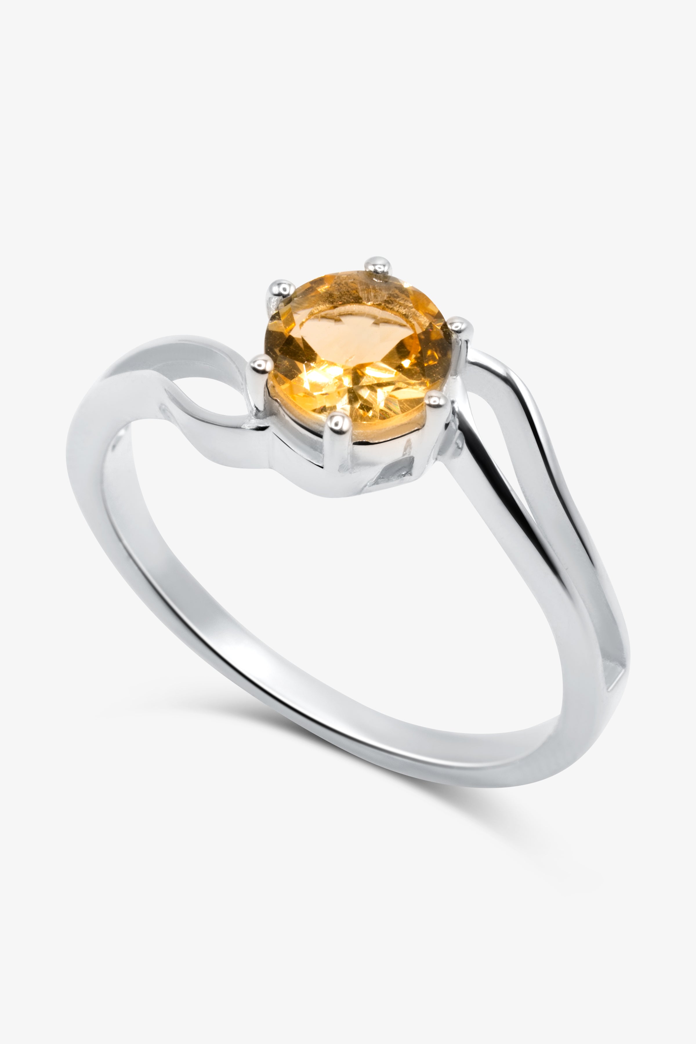 Citrine Crystal Ring