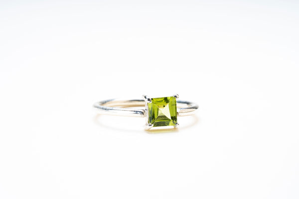 Peridot Sterling Silver Gemstone Ring.