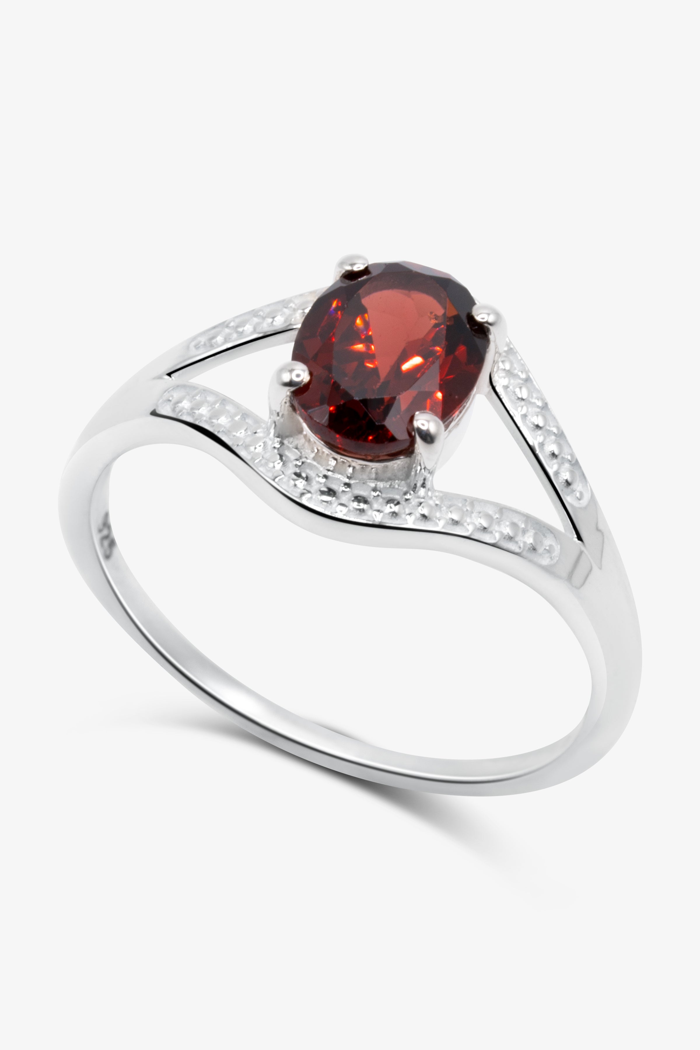 Garnet Crystal Ring