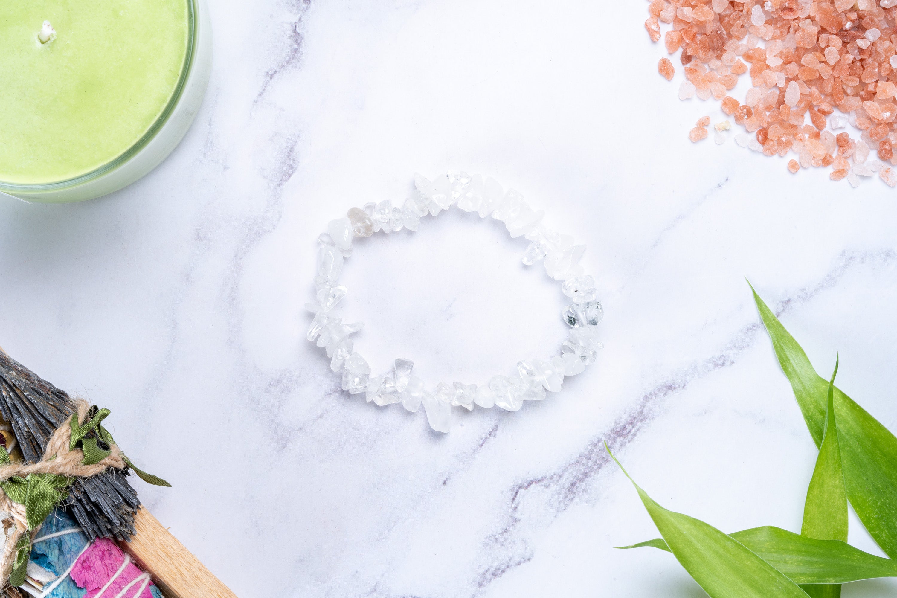 Clear Quartz Chip Bracelet