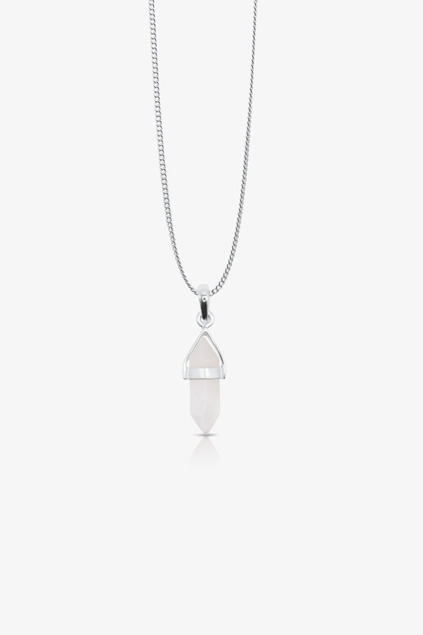 Moonstone Point Sterling Silver Pendant