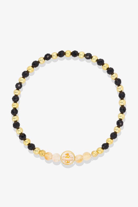 Aries Tanzanite Gold Vermeil Fortune Zodiac Bracelet