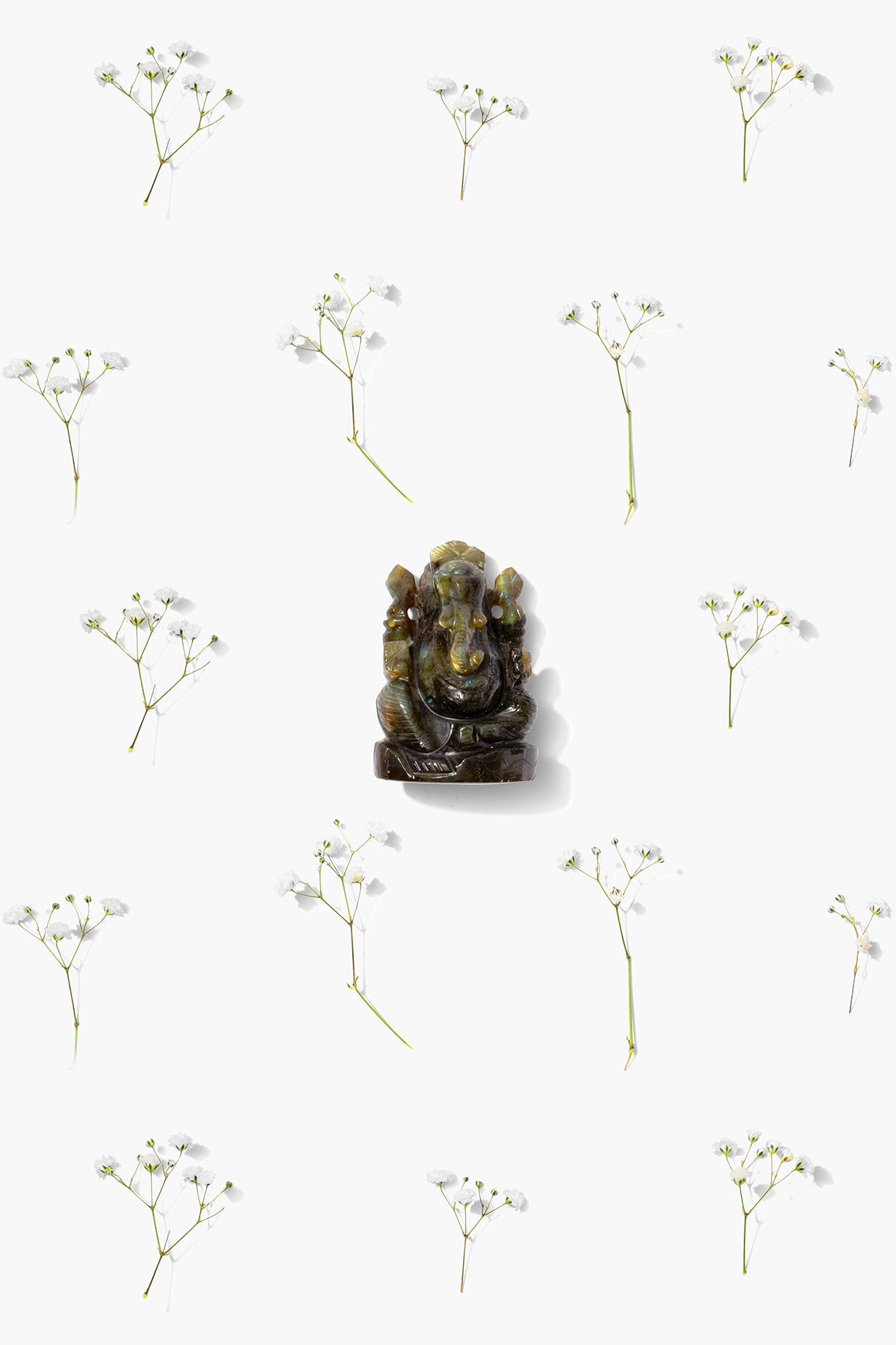 Labradorite Ganesha Statue - Eat.Read.Love.